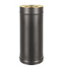 Сэндвич-труба BLACK (0.8мм) д.115х200, L=1м