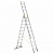 Лестница трехсекционная 3*10 ступеней, алюминиевая