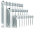 Радиатор биметаллический RIFAR В500-4 секций (гл.100 мм)