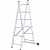 Лестница 2*6 ступеней, алюминиевая/СИБРТЕХ